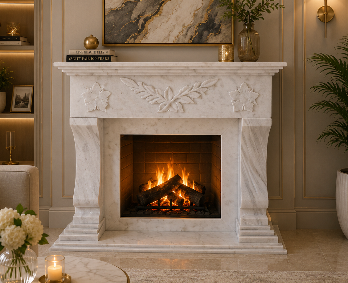 Mermer Şömine, Mermer Şömine Modelleri, Mermer Şömine Fiyatları, Mermer Şömine Çeşitleri, Modern Mermer Şömine, Mermer Şömineler, Mermer Şöminesi, marble fireplace, marble fireplace models, 33